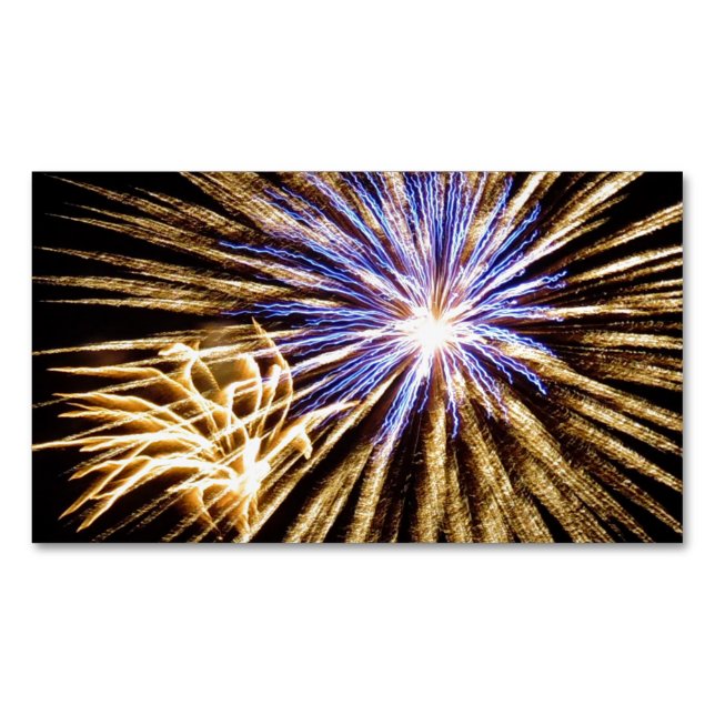 Carte De Visite Magnétique Écran de dimensionnement des feux d'artifice (devant)