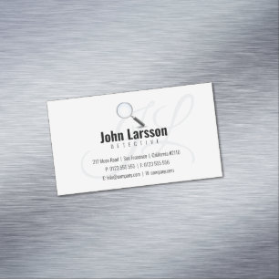 Carte De Visite Magnétique Enquêteur privé   Inspecteur professionnel