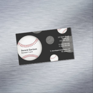 Carte De Visite Magnétique Entraîneur de baseball   Meilleur Sport