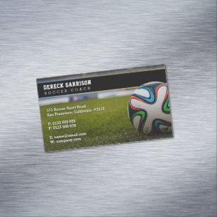 Carte De Visite Magnétique Entraîneur de football   Instructeur professionne