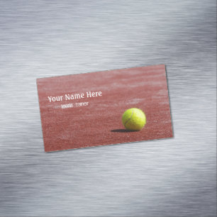 Carte De Visite Magnétique Entraîneur de tennis