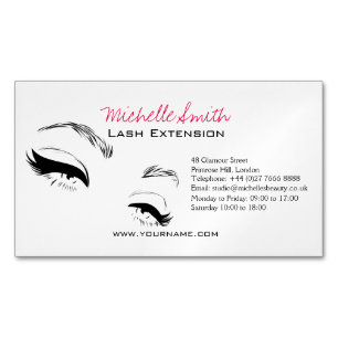 Carte De Visite Magnétique Eyelashes sourcils sourds Maquillage permanent Art