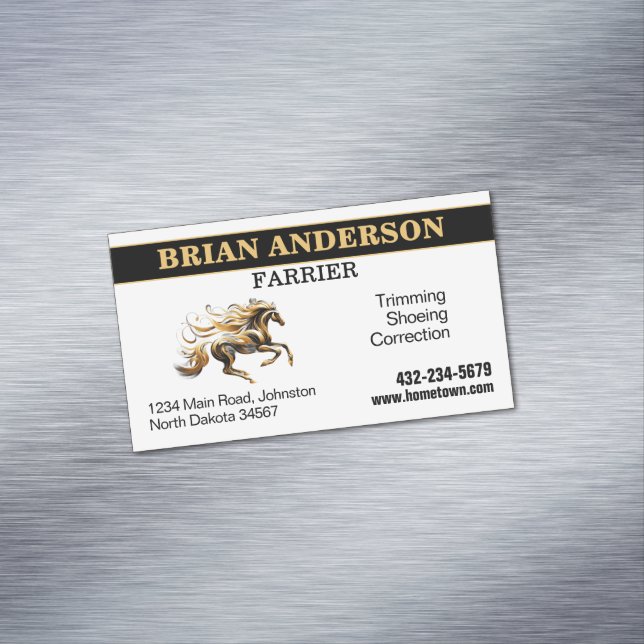 Carte De Visite Magnétique Farrier (In Situ)