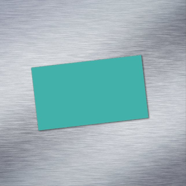 Carte De Visite Magnétique Flat Teal Background Texture  (In Situ)