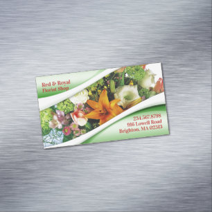 Carte De Visite Magnétique Fleuriste