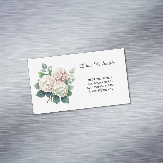 Carte De Visite Magnétique Floral Magnetic Calling Card (In Situ)