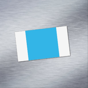 Carte De Visite Magnétique Fond uni bleu cyan