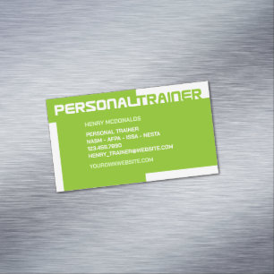 Carte De Visite Magnétique Formateur personnel