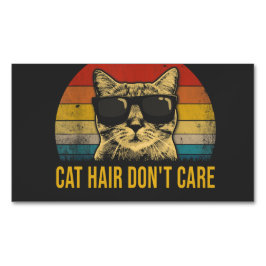 Carte De Visite Magnétique Funny Cat Hair Don't Care for Cat Lovers