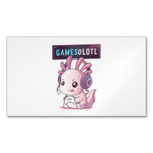 Carte De Visite Magnétique Gamesolotl - Axolotl Gamer