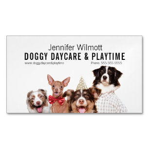 Carte De Visite Magnétique Garderie Doggy