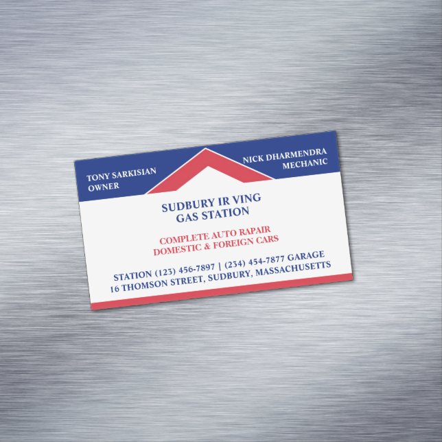Carte De Visite Magnétique Gare (In Situ)