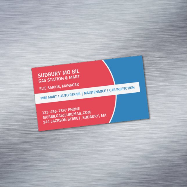 Carte De Visite Magnétique Gare (In Situ)