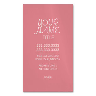 Carte De Visite Magnétique Glace de fraise franc simple