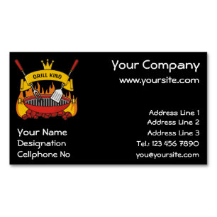 Carte De Visite Magnétique Grill King