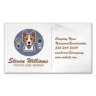 Carte De Visite Magnétique Groomer   Animaux Services