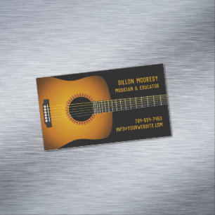 Carte De Visite Magnétique Guitare musicale