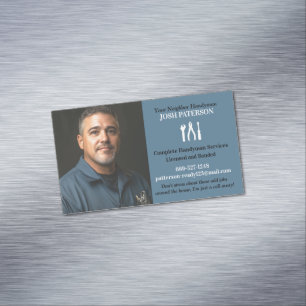 Carte De Visite Magnétique Handyman avec photo