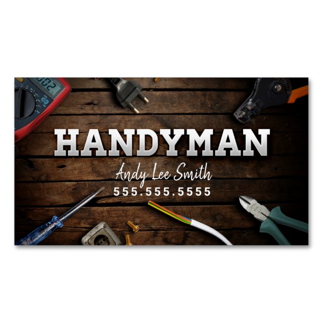 Carte De Visite Magnétique Handyman Services (devant)