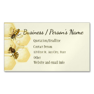 Carte De Visite Magnétique Honey Bee