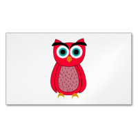 Illustration de chouette rose mignonne