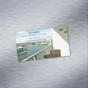 Carte De Visite Magnétique Immobilier Gestionnaire de biens Location