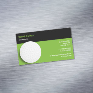 Carte De Visite Magnétique Instructeur de golf   Parfait