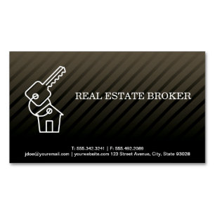Carte De Visite Magnétique Investisseur immobilier   Clés de la maison