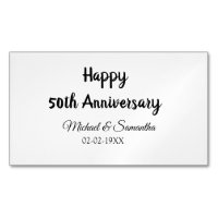 Joyeux 50e anniversaire ajouter nom du couple date