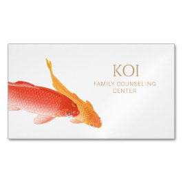 Carte De Visite Magnétique Koi Fish Conseiller et Thérapeute