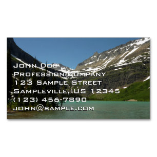 Carte De Visite Magnétique Lac Grinnell au Glacier National Park