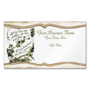 Carte De Visite Magnétique L'amour est de Dieu
