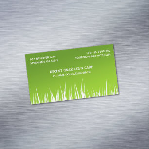 Carte De Visite Magnétique Landscaper d'entretien de pelouse