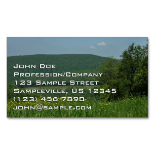 Carte De Visite Magnétique Laurel Highlands Pennsylvania Summer Photography