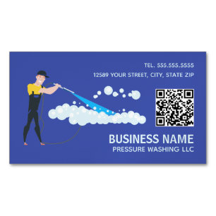 Carte De Visite Magnétique Laver pression QR personnalisé