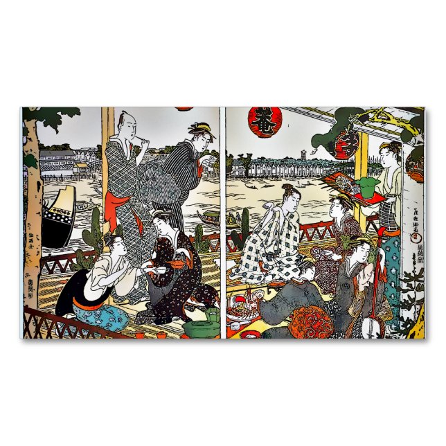 Carte De Visite Magnétique Le Restaurant Shikian, version Comics (devant)