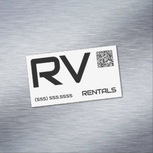 Carte De Visite Magnétique Location 🔥 RV QR personnalisée