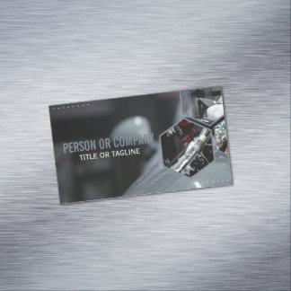 Carte De Visite Magnétique Logo de détourage automobile professionnel Lavage 