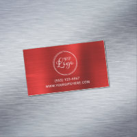Logo d'entreprise Faux Rouge Clair Feuille