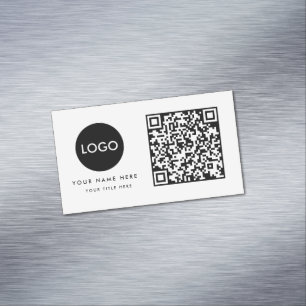 Carte De Visite Magnétique Logo professionnel du code QR