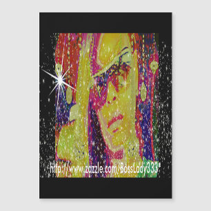 Carte De Visite Magnétique Madame Sparkle de patron