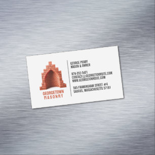 Carte De Visite Magnétique Masonry Chimney