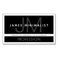 Minimaliste Moderne | Noir, Blanc & Gris Foncé