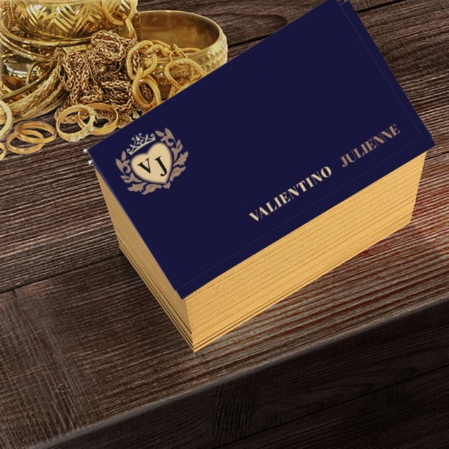 Carte De Visite Magnétique Modern Simple blue navy Minimalist Professional  (Créateur téléchargé)