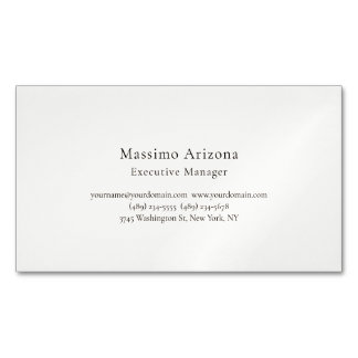 Carte De Visite Magnétique Moderne Minimaliste Professionnel Simple