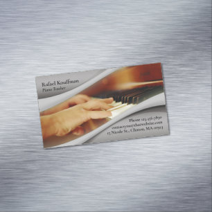 Carte De Visite Magnétique Musique piano
