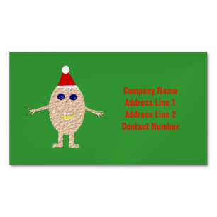 Carte De Visite Magnétique Oeuf de Noël amusant personnalisé