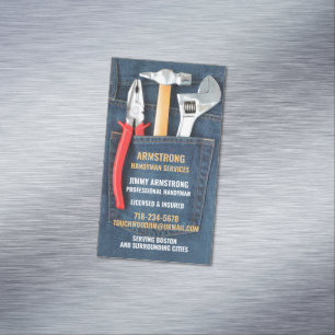 Carte De Visite Magnétique Outils Handyman