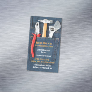 Carte De Visite Magnétique Outils Handyman