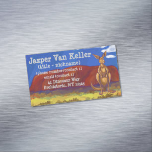 Carte De Visite Magnétique Papier Kangaroo